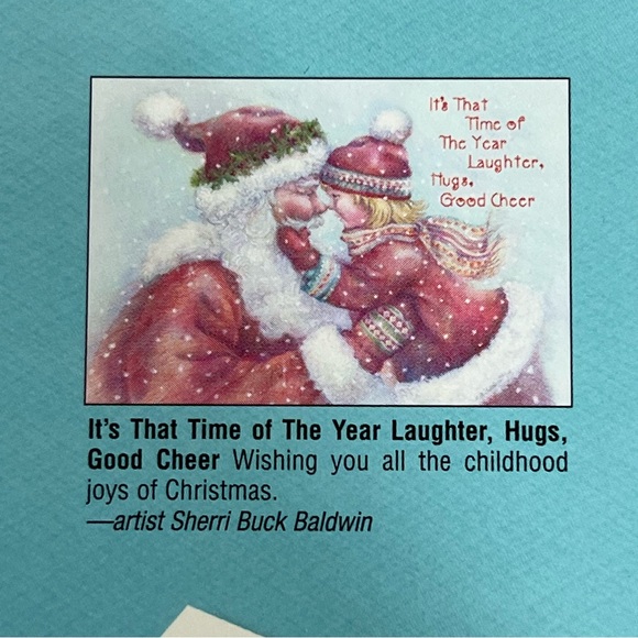 Christmas folded cards set of 20 w/ 10 different designs made in USA - Picture 7 of 16